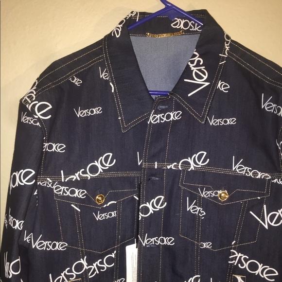 Versace logo mania denim jacket - Picture 5 of 15